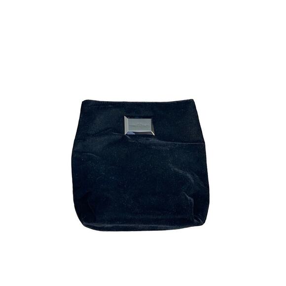 GIORGIO‎ ARMANI BLACK VELVET CLUTCH - Picture 1 of 7